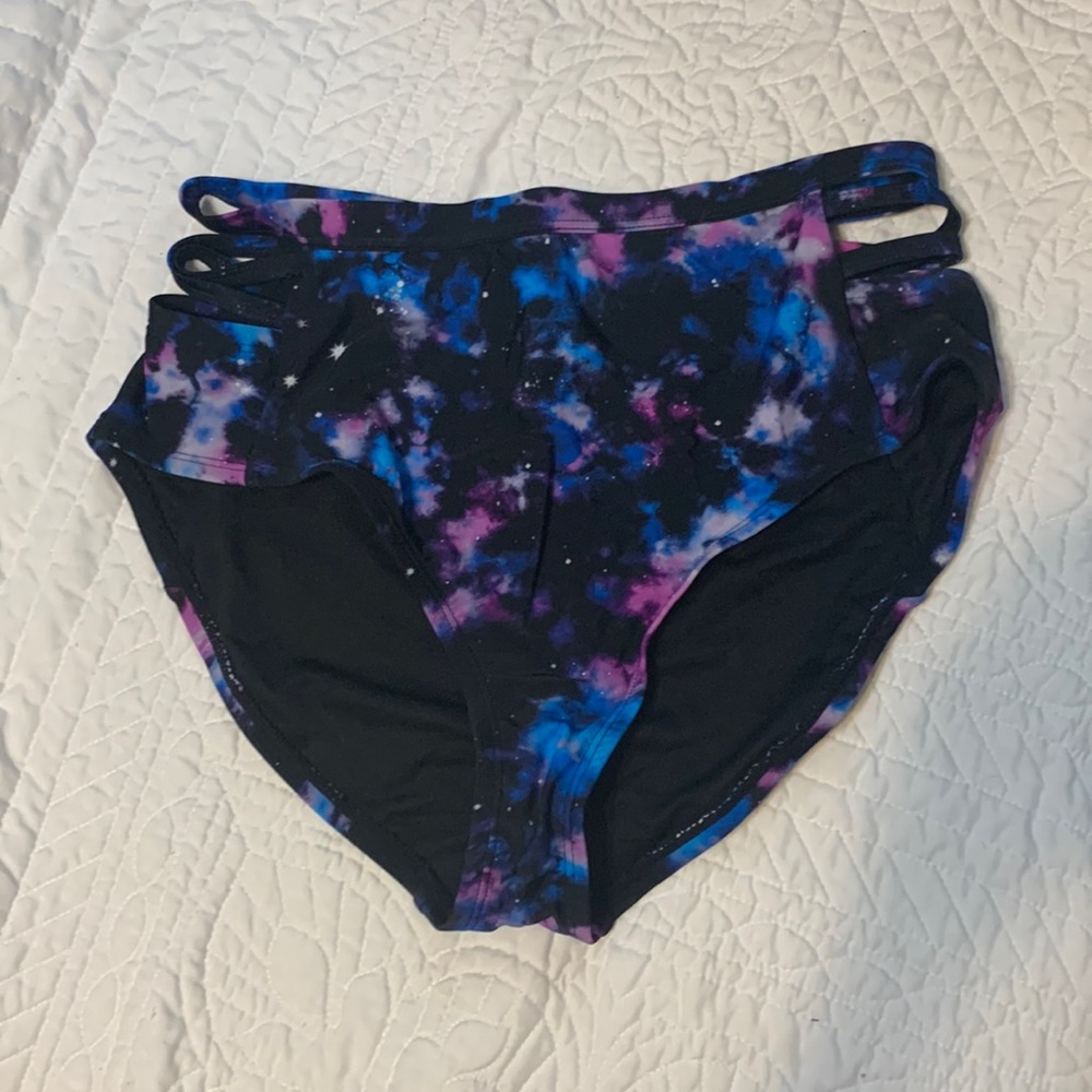 Medium Galaxy Print Hot Topic Bikini Bottoms NEW